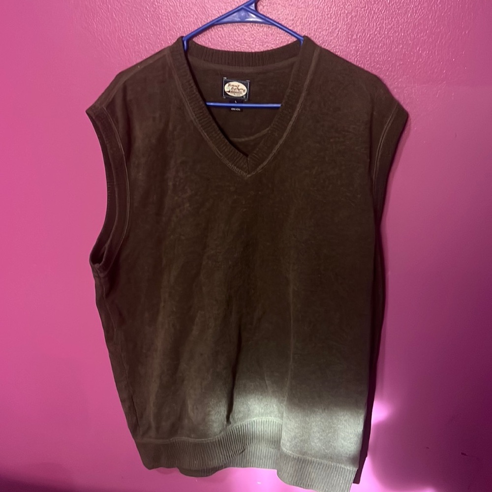 Tommy Bahama sleeveless vest size large dark green
